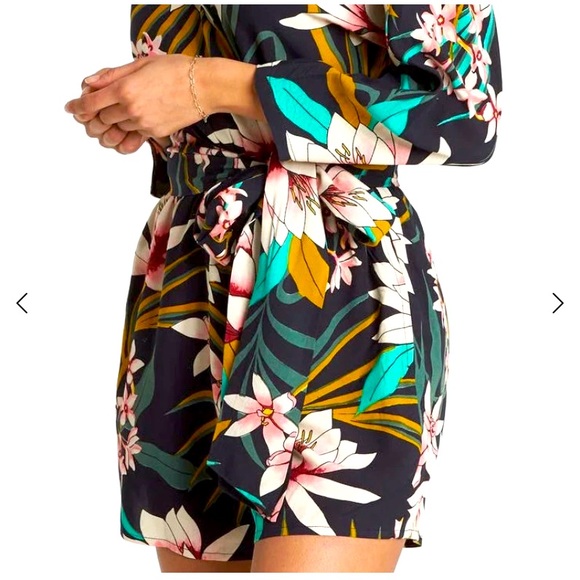 Billabong Floral Romper Jumpsuit - Picture 3 of 16